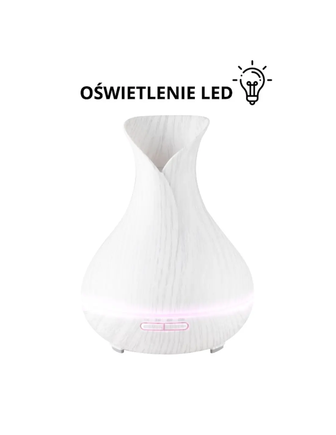 Aroma dyfuzor nawilżacz powietrza spa 15 white wood 400 ml + timer 