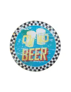 Rundes dekoratives Bierbrett
