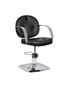 Chaise de coiffure gabbiano asti, noire