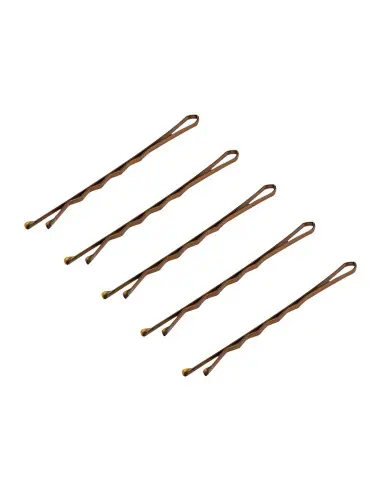 Wsuwki fryzjerskie do włosów 120 szt. E-57 5.6 cm złote 