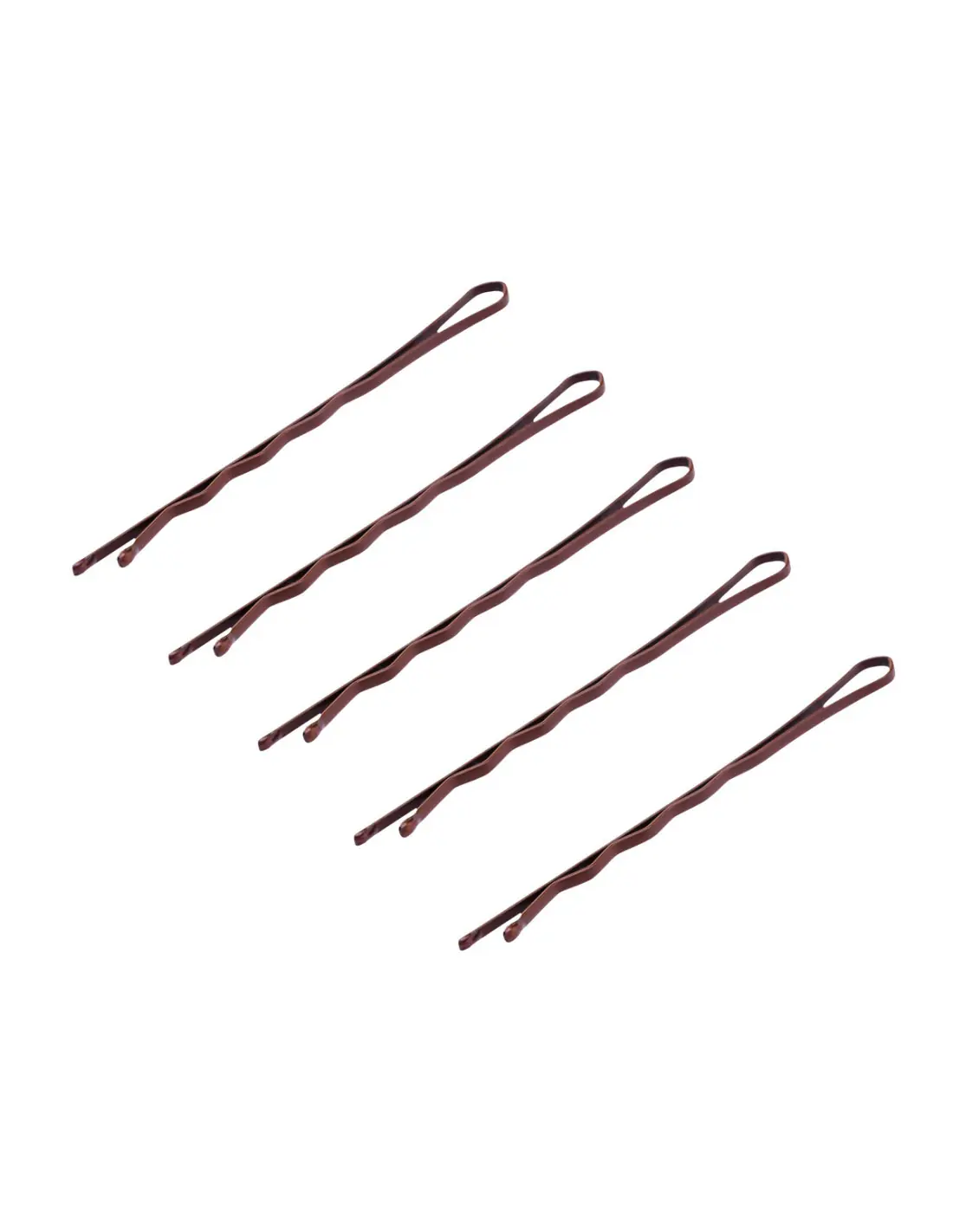 Wsuwki fryzjerskie do włosów E-58 120 szt 5,6 cm miedziany 