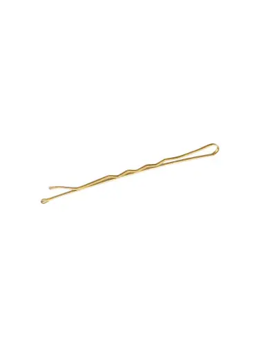 Wsuwki fryzjerskie do włosów E-64 36 szt. 6 cm złote 