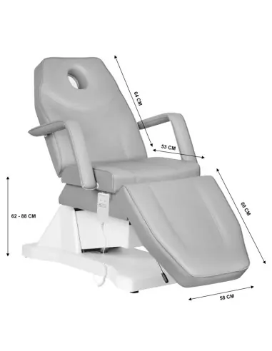 Sillón cosmético eléctrico Sillon Soft 1 motor gris