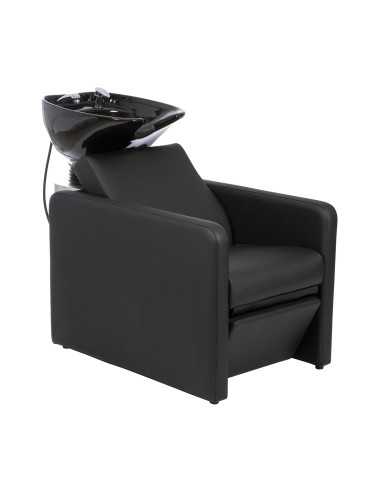 Bac à shampoing noir électrique lecce 
