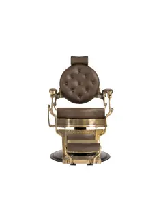 Cadeira de barbeiro Florence marrom bronze