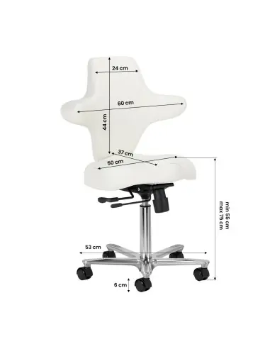 Krzesło Cosmetics Azzurro Special 152 białe 