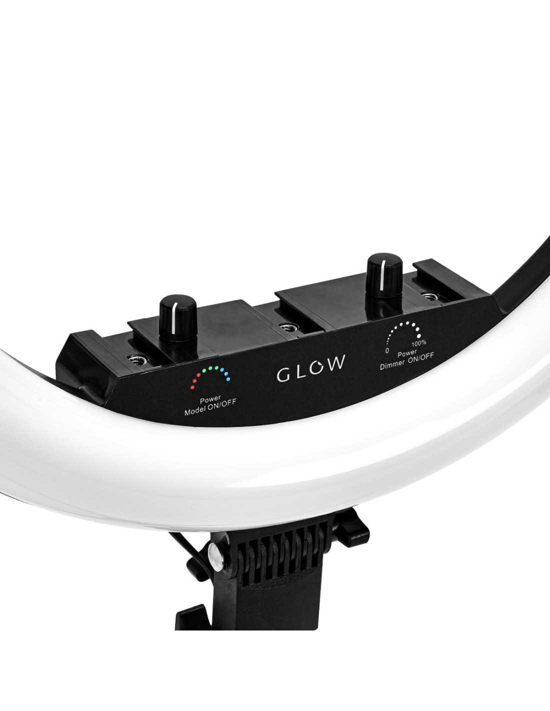 GLOW lampa pierścieniowa ring 18 RGB bsc ze statywem 45W 