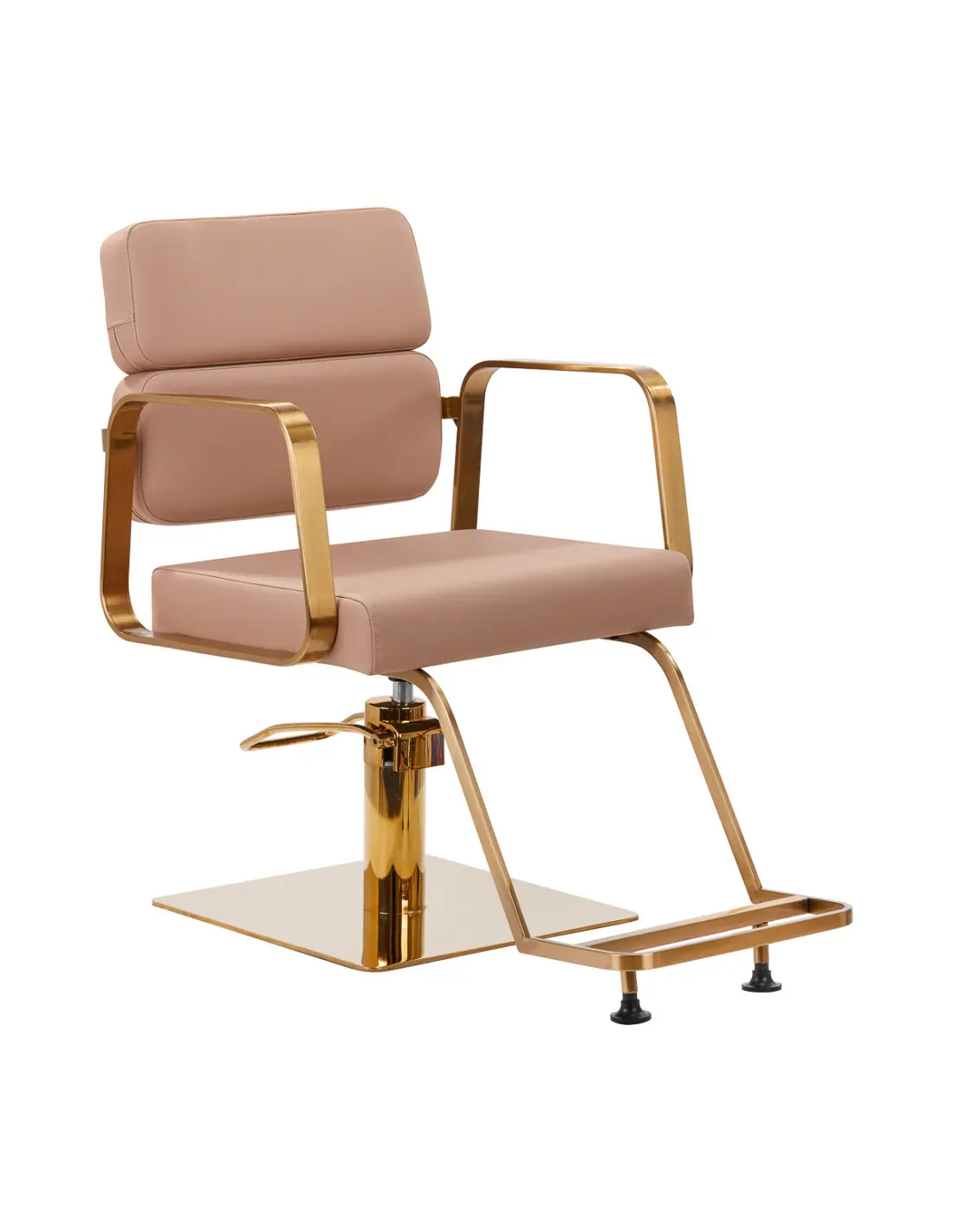 Gabbiano Porto Beige Gold Hairdressing Chair {attributes}