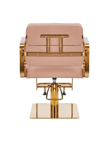 Gabbiano Porto Beige Gold Hairdressing Chair {attributes}