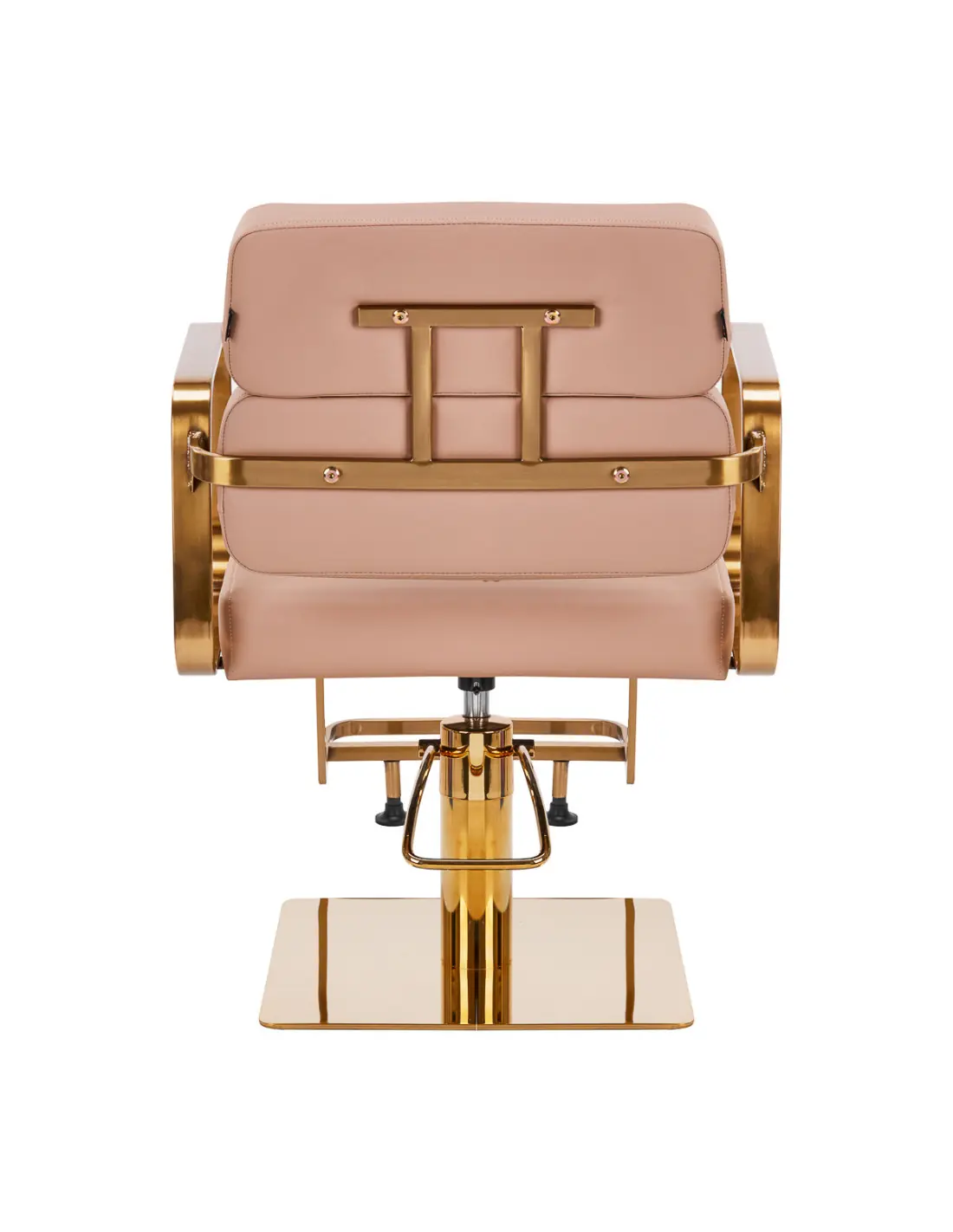 Gabbiano Porto Beige Gold Hairdressing Chair {attributes}