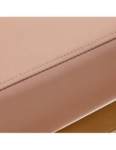Gabbiano Porto Beige Gold Hairdressing Chair {attributes}