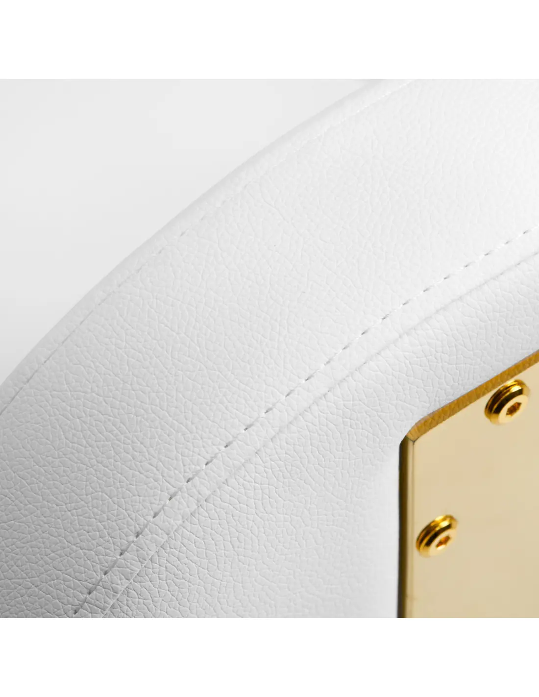 Taboret kosmetyczny AM-304G złoto biały