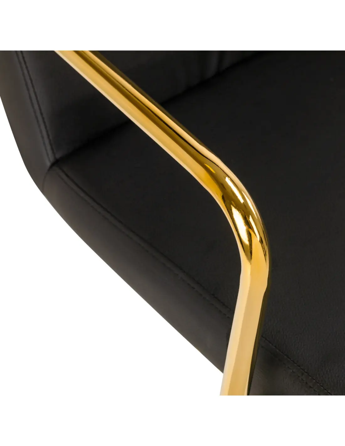 Krzesło Kosmetyczne QS-OF211G złoto czarne