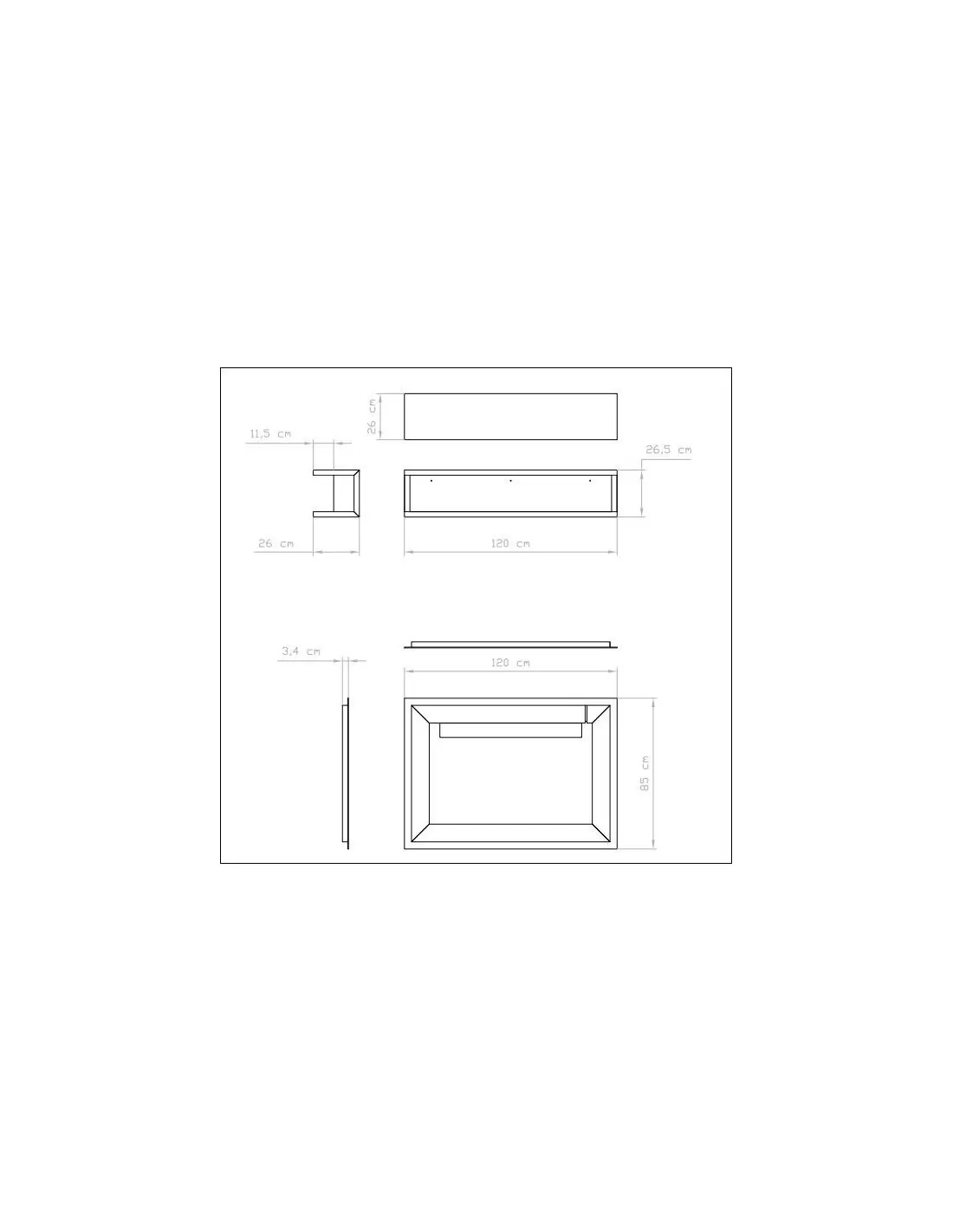 Dark gray dip hair salon dressing Styling station 