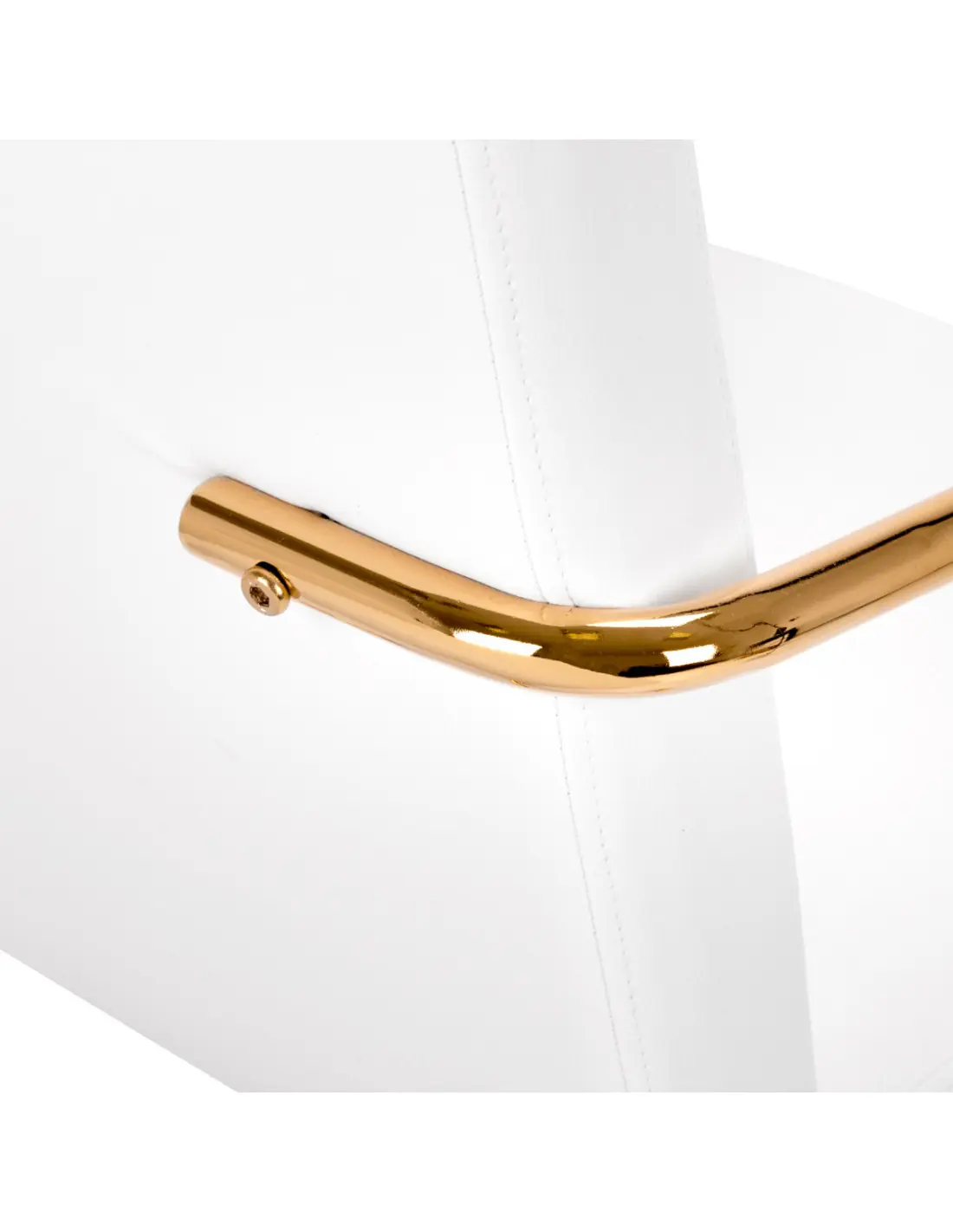 Krzesło Kosmetyczne QS-OF211G złoto białe