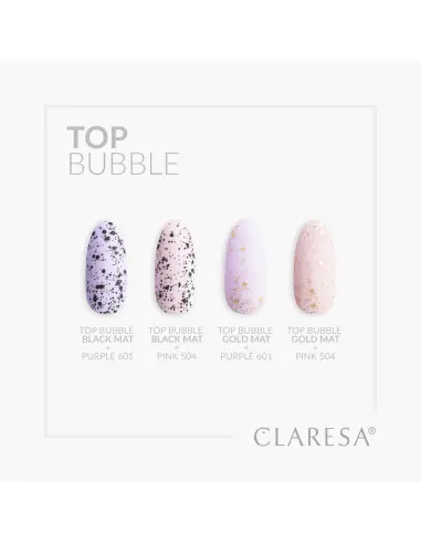 Claresa Top Bubble black Matt No wipe -5g 
