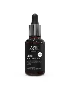 Apis ascórbico terapis ácido ascórbico 40% 30 ml Preto