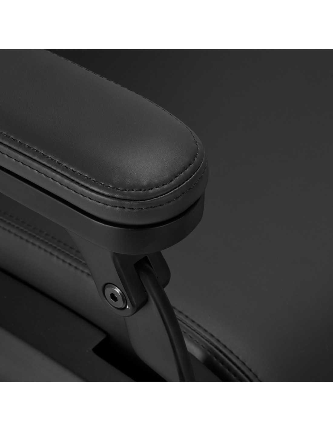 Fauteuil Barbier Électrique Noir avec Réglages Motorisés Haute Précision 