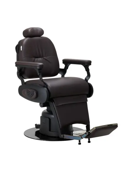 Brown Electric Barber chair – High Precision Motorized Adjustments 