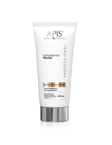 APIS DEPIQ PRO SYSTEM Depigmentujący peeling z kwasem traneksamowym 1% i ficyną, 200 ml 