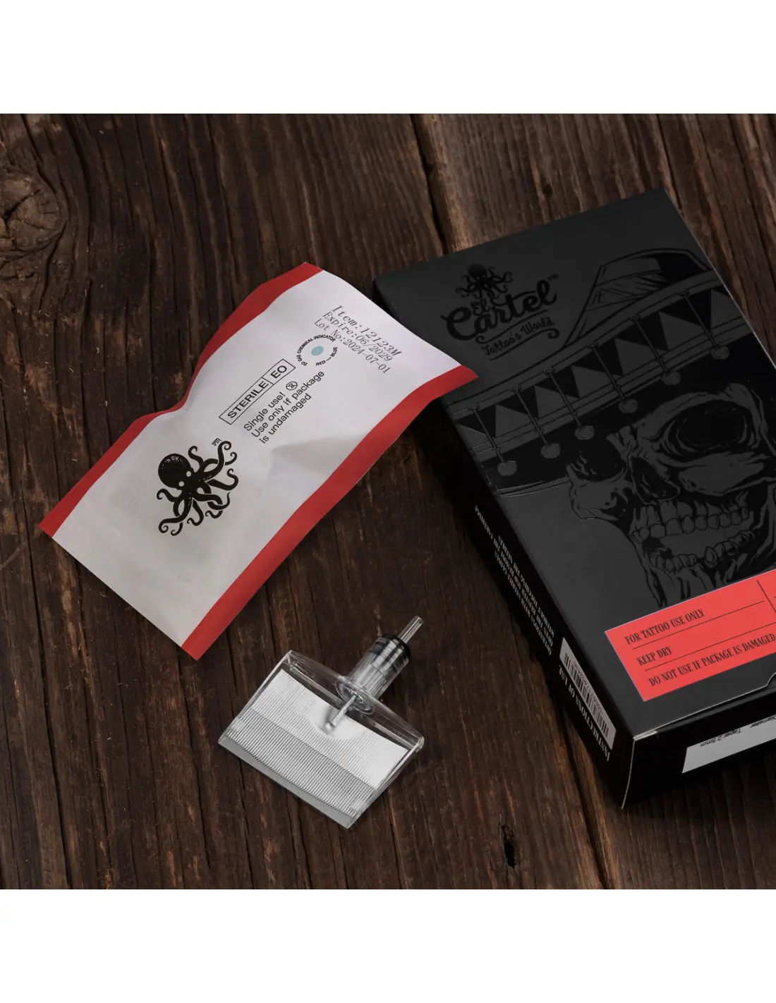 Cartridge do tatuażu El Cartel V2 - 0.35 123RM ShortTaper 5szt. 