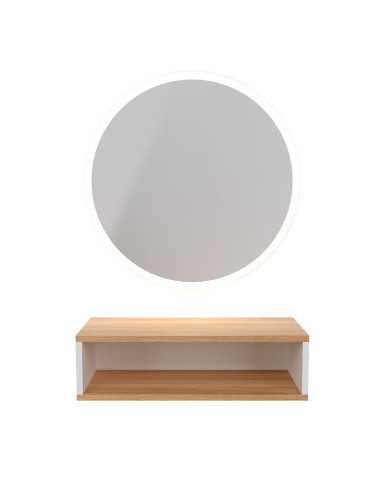 Miroir rond LED NASK - Élégance moderne pour salons de beauté