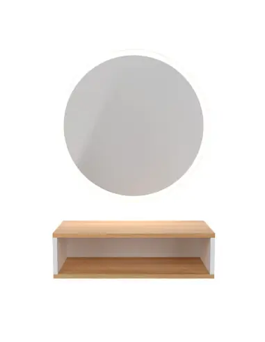 NASK LED Round Mirror - Modern Elegance for Beauty Salons