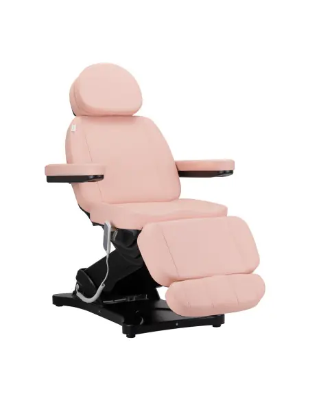 Elektryczny fotel kosmetyczny SILLON CLASSIC 3 silniki różowo czarny 