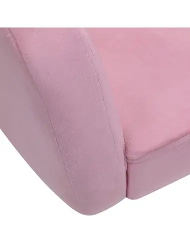 4Rico fotel obrotowy QS-BL14G aksamit różowe 