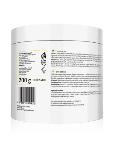 Apis CERAMIDE REPAIR Masque de nettoyage à base de céramide et bêta-glukanème 200 g 