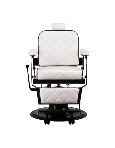 Eleganzo Pearl White Barber chair – Pure Design & Professional Comfort 