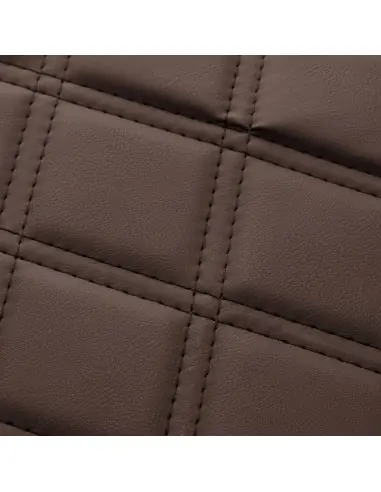 Poltrona da barbiere Eleganzo marrone e nera: stile autentico e struttura solida