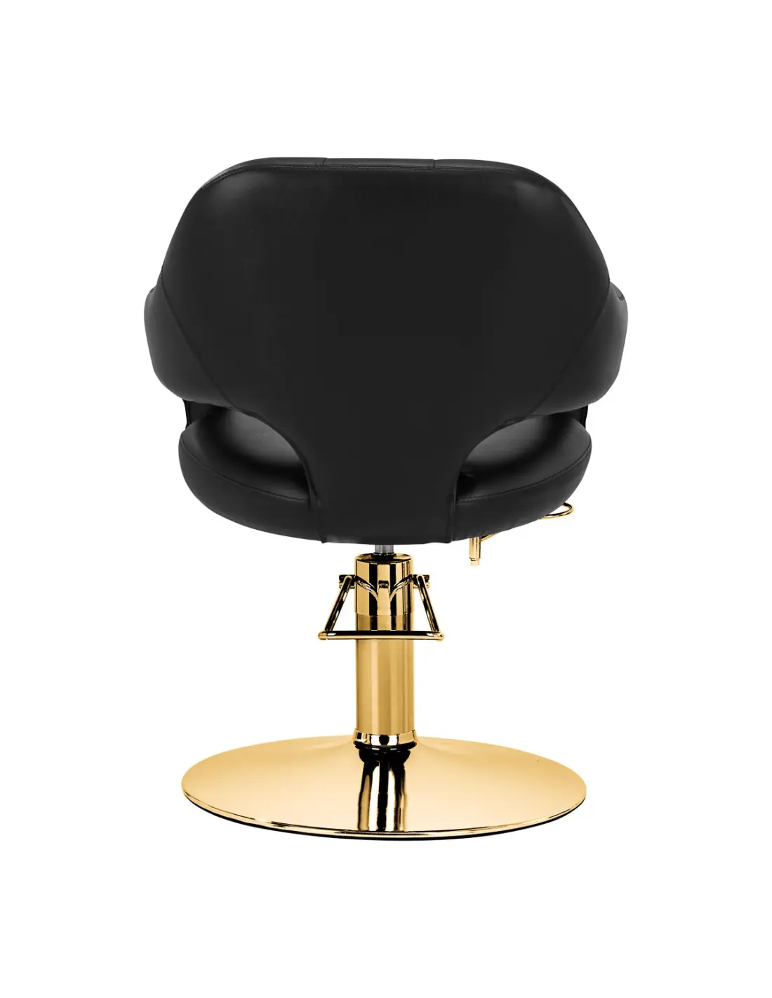 Poltrona da parrucchiere Prestigio Nera e Oro 