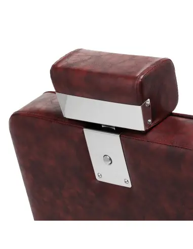 Fotel fryzjerski Diamond Steel Bordeaux – Elegance & Power Chrome