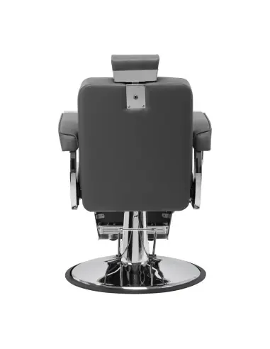 Silla de barbero de acero gris diamante: diseño moderno y ergonomía profesional