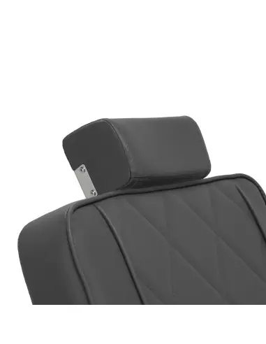 Silla de barbero de acero gris diamante: diseño moderno y ergonomía profesional