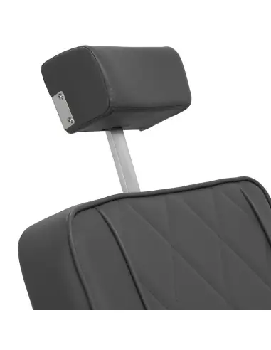 Silla de barbero de acero gris diamante: diseño moderno y ergonomía profesional