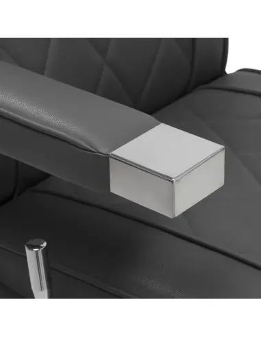 Silla de barbero de acero gris diamante: diseño moderno y ergonomía profesional