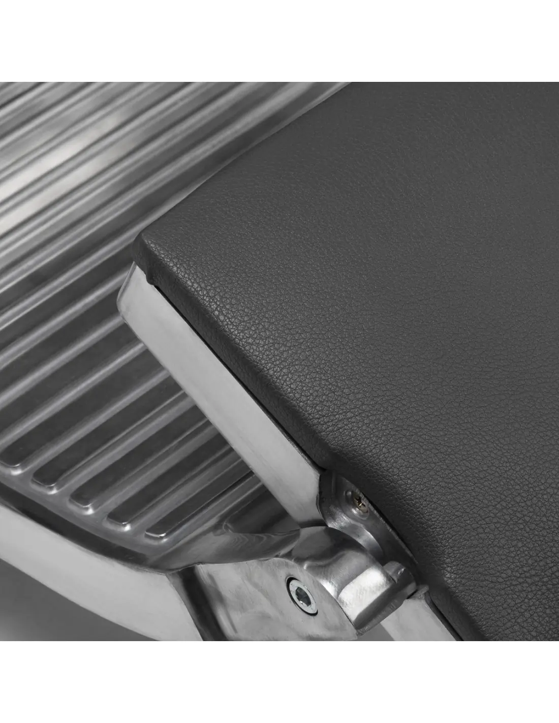 Silla de barbero de acero gris diamante: diseño moderno y ergonomía profesional