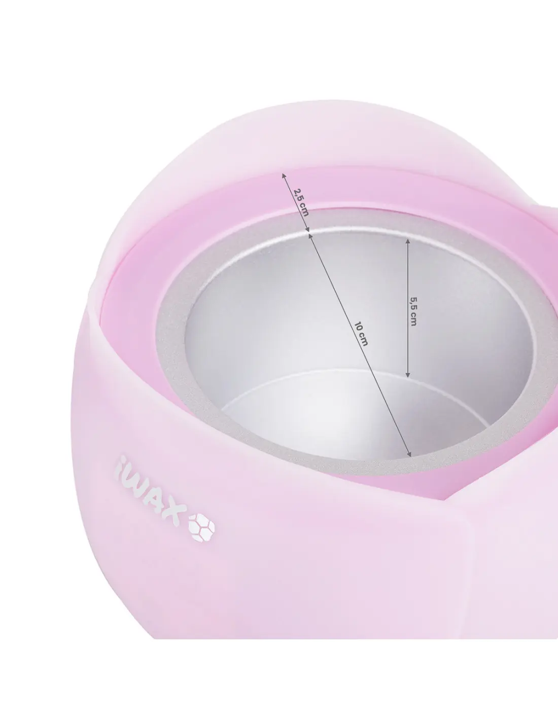 Podgrzewacz do wosku iWax Flower Rose 40W 450ml zobacz wymiary metalowy pojemnik na wosk