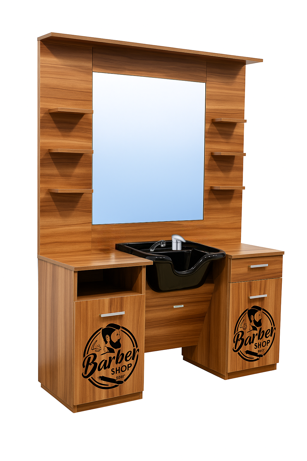 Meuble Barbier Arizona - Ergonomie et Style pour Barber Shop Professionnel