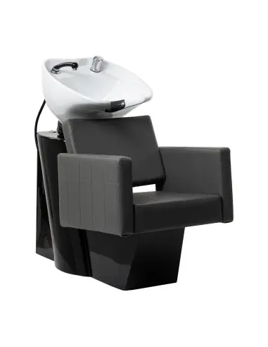 Bac a Shampoing Bac à shampoing CuboLine Gris céramique blanche Pro 