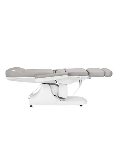 Sillón eléctrico estético Azzurro 891, gris y blanco, con 3 motores.