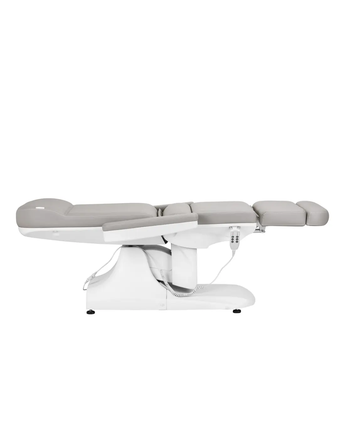 Sillón eléctrico estético Azzurro 891, gris y blanco, con 3 motores.