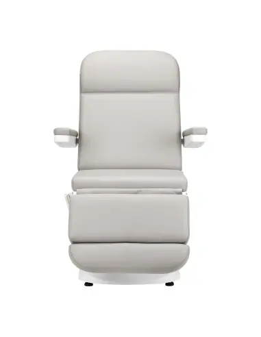 Sillón eléctrico estético Azzurro 891, gris y blanco, con 3 motores.
