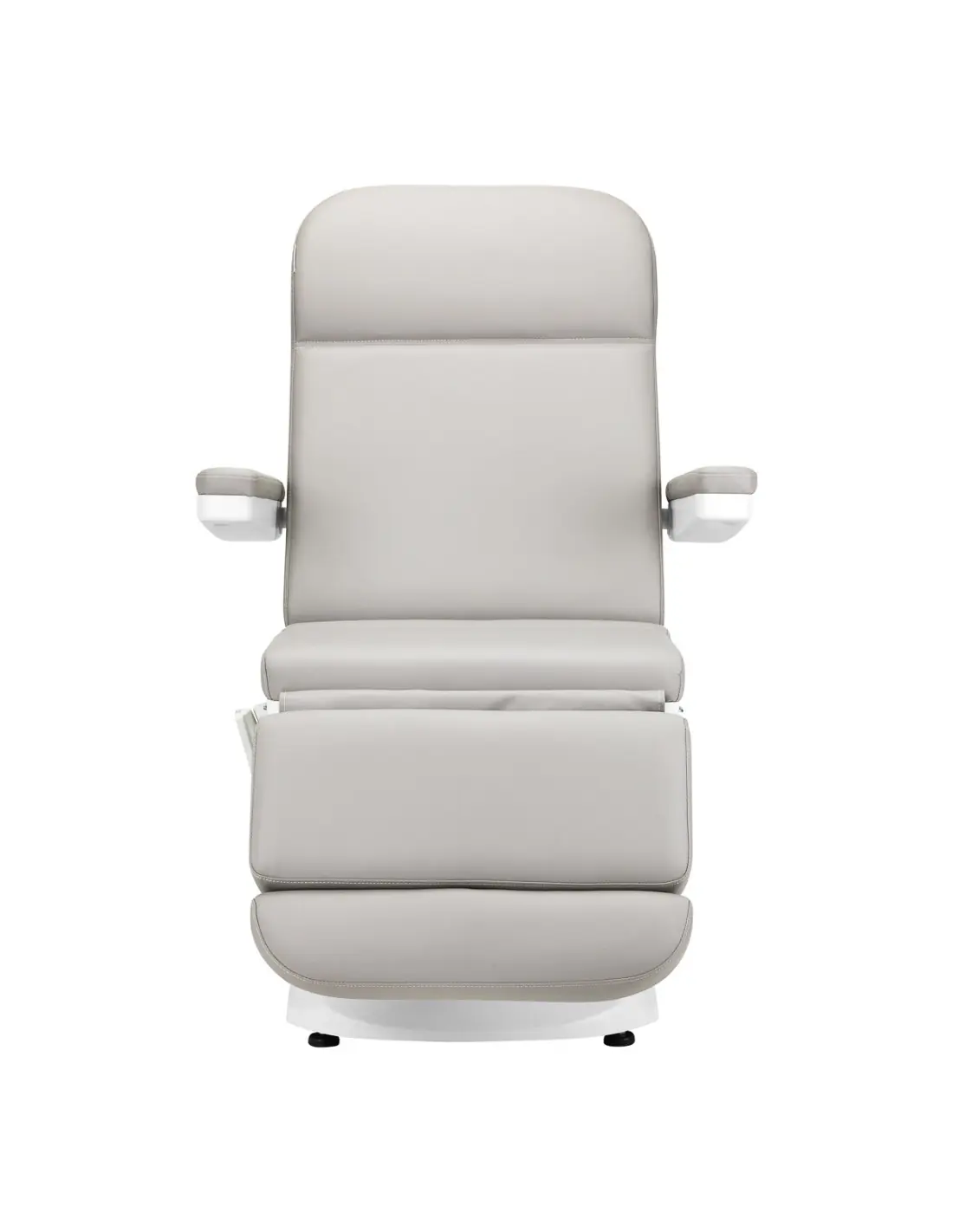 Sillón eléctrico estético Azzurro 891, gris y blanco, con 3 motores.