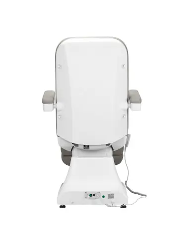 Sillón eléctrico estético Azzurro 891, gris y blanco, con 3 motores.