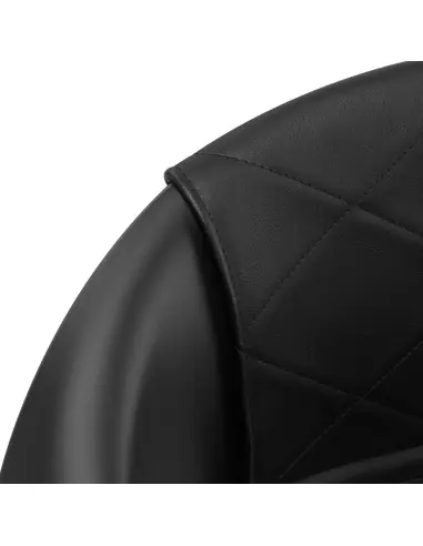 Sillón de peluquería ASTORIA negro y dorado: elegancia profesional y comodidad premium