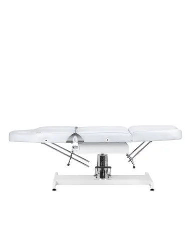 Sillón de belleza profesional giratorio hidráulico manual blanco