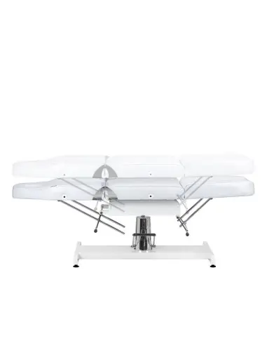 Sillón de belleza profesional giratorio hidráulico manual blanco